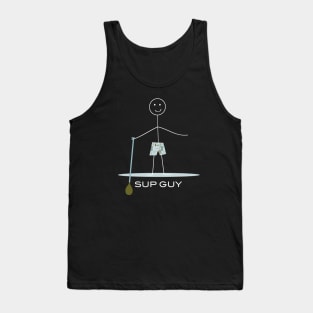 Funny Mens Paddleboarding Guy SUP Tank Top